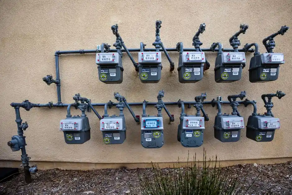 Drain camera monitor showing a root-intruded transition joint at a Stonegate home, Bedford, TX